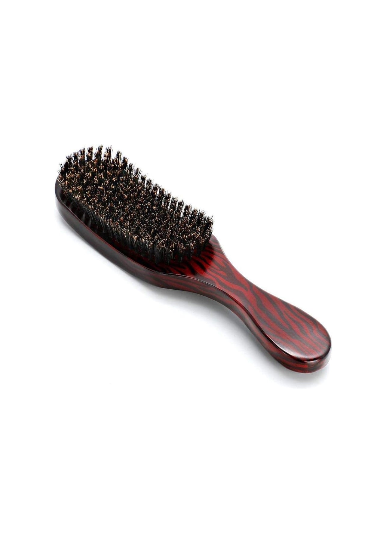 Brown Boar Bristles Wavy Hair Brush