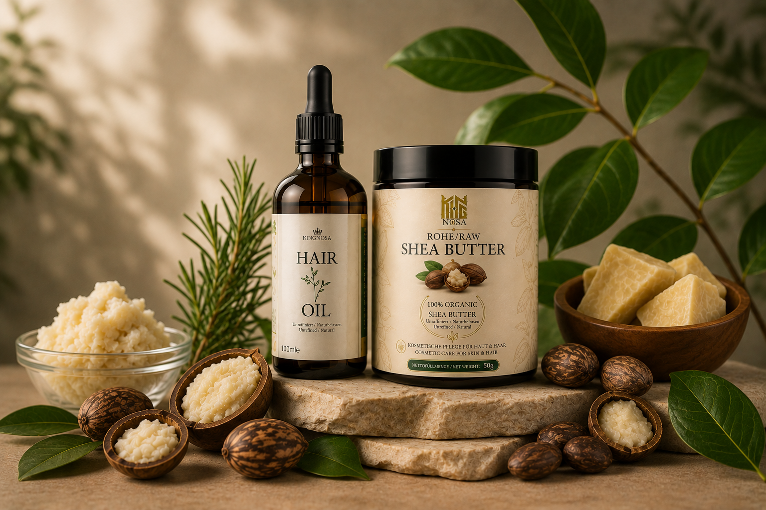 Hair Growth Oil + Raw Shea Butter