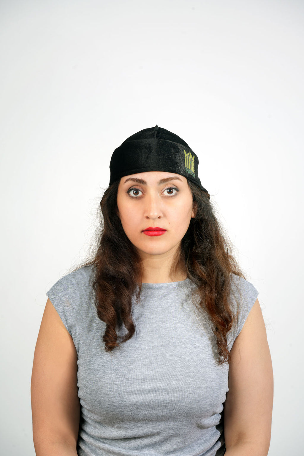 Kingnosa Crown Durag black velvet for waves and hair protection