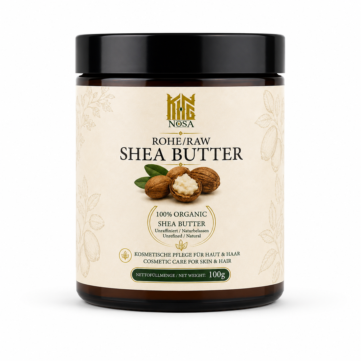 KINGNOSA Raw Shea Butter | Natural Hair & Skin Moisturiser