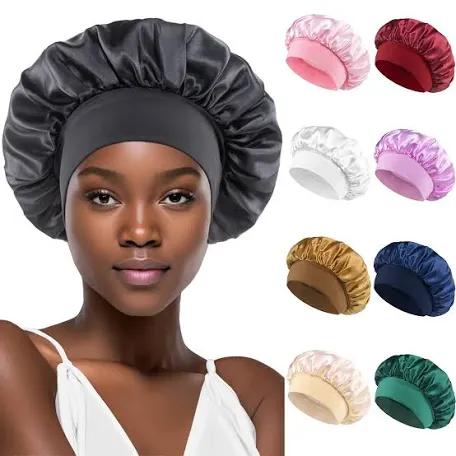 KINGNOSA Satin Sleep Bonnet | Premium Hair Protection for All Hair Types