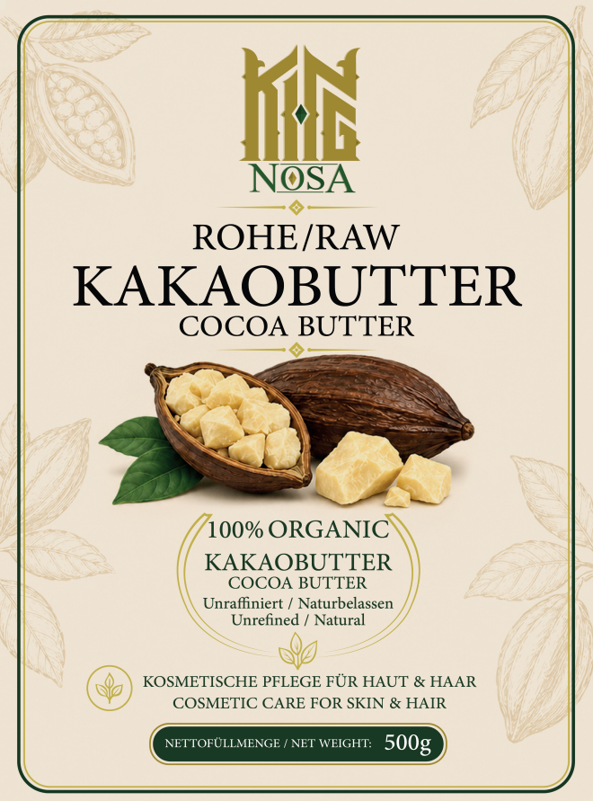 KINGNOSA Raw Cocoa Butter | Natural Hair & Skin Moisturiser