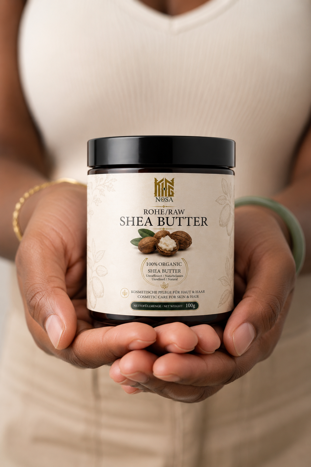 KINGNOSA Raw Shea Butter | Natural Hair & Skin Moisturiser