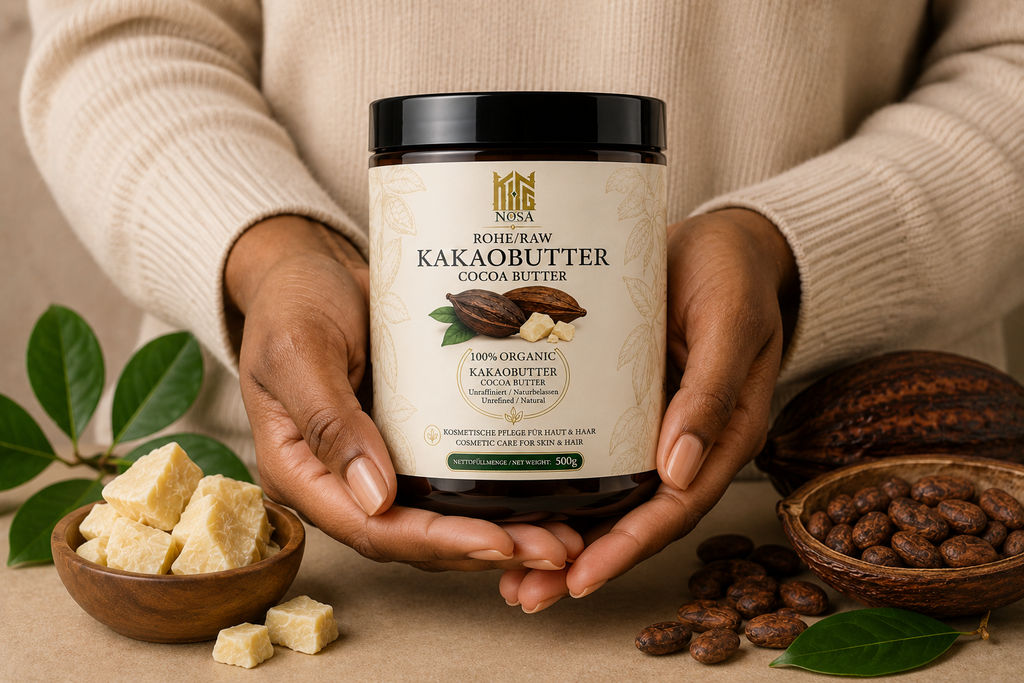 KINGNOSA Raw Cocoa Butter | Natural Hair & Skin Moisturiser