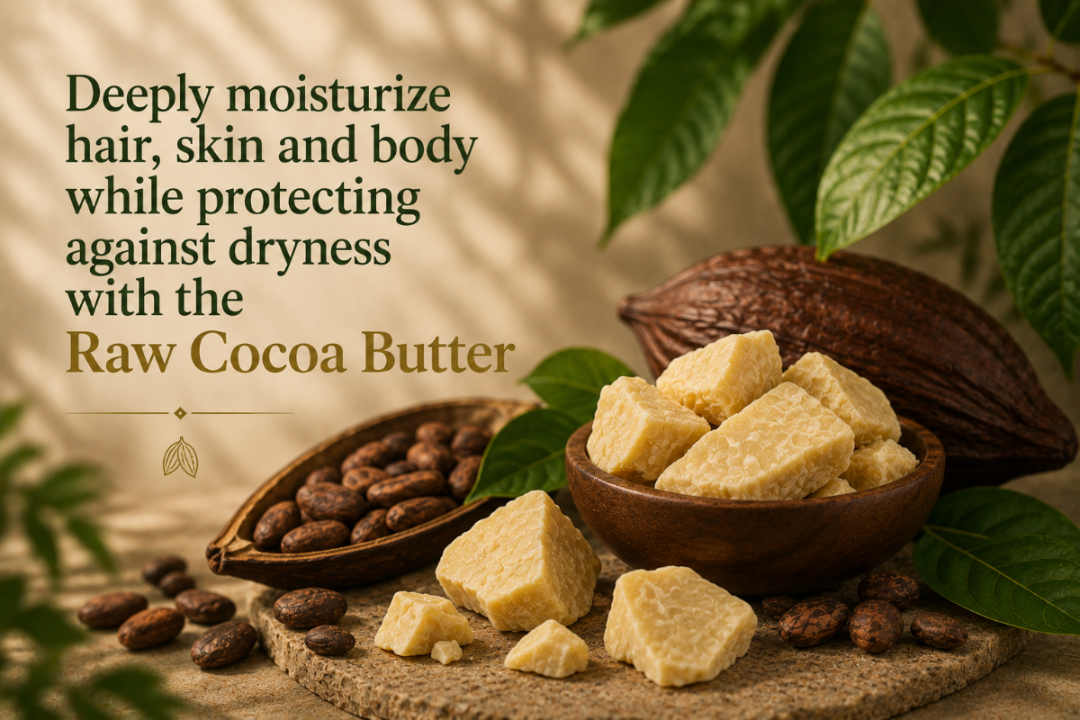 KINGNOSA Raw Cocoa Butter | Natural Hair & Skin Moisturiser
