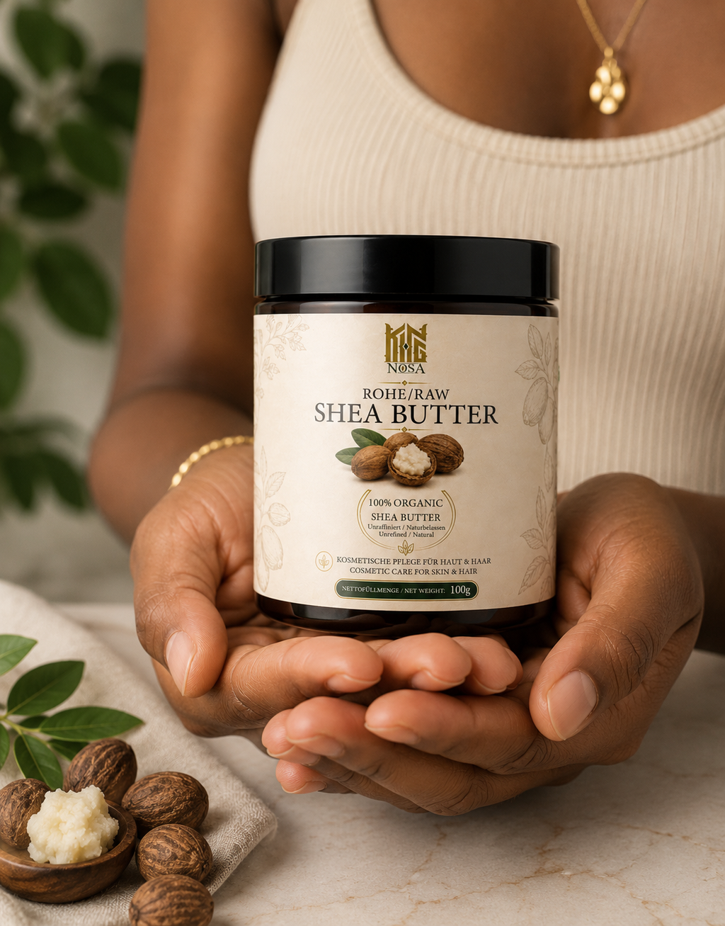 KINGNOSA Raw Shea Butter | Natural Hair & Skin Moisturiser